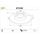 Valeo Bremsscheibe COATED 673165