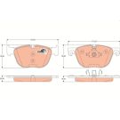 TRW Bremsbelagsatz, Scheibenbremse COTEC GDB1726