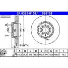 ATE Bremsscheibe PowerDisc 24.0325-0158.1