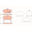 TRW Bremsbelagsatz, Scheibenbremse COTEC GDB3375