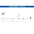 ATE Bremsschlauch 24.5143-0531.3