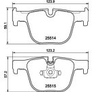 Bremsbelagsatz, Scheibenbremse 8DB 355 019-781 Bremsbelagsatz, Scheibenbremse 8DB 355 019-781
