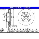 Bremsscheibe 24.0332-0101.1