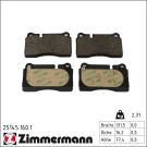 Zimmermann Bremsbelagsatz, Scheibenbremse 25145.160.1