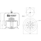 FEBI BILSTEIN 45897 Federbalg, Luftfederung