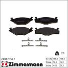 Zimmermann Bremsbelagsatz, Scheibenbremse 20887.150.1