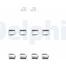 Delphi Zubehörsatz, Scheibenbremsbelag LX0343