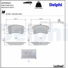 Delphi Bremsbelagsatz, Scheibenbremse LP2191