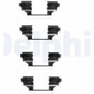 Delphi Zubehörsatz, Scheibenbremsbelag LX0403