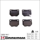 Zimmermann Bremsbelagsatz, Scheibenbremse 23850.160.1