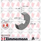 Zimmermann 2 x ZIMMERMANN Bremstrommel Coat Z 180.5103.20