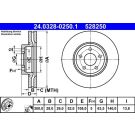 ATE Bremsscheibe PowerDisc 24.0328-0250.1