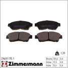 Zimmermann Bremsbelagsatz, Scheibenbremse 21601.175.1