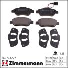 Zimmermann Bremsbelagsatz, Scheibenbremse 24072.175.2
