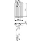 Valeo Wärmetauscher, Innenraumheizung 811525