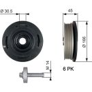 Gates Riemenscheibe, Kurbelwelle DriveAlign™ TVD1041A