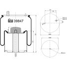 FEBI BILSTEIN 39847 Federbalg, Luftfederung FEBI BILSTEIN 39847 Federbalg, Luftfederung
