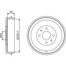 BOSCH Bremstrommel 0 986 477 212