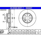 Bremsscheibe 24.0322-0231.1