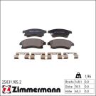 Zimmermann Bremsbelagsatz, Scheibenbremse 25031.185.2