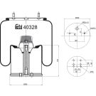 FEBI BILSTEIN 40328 Federbalg, Luftfederung FEBI BILSTEIN 40328 Federbalg, Luftfederung