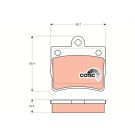 TRW Bremsbelagsatz, Scheibenbremse COTEC GDB1283
