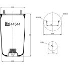 FEBI BILSTEIN 44544 Federbalg, Luftfederung