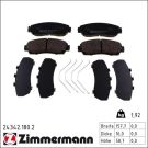 Zimmermann Bremsbelagsatz, Scheibenbremse 24342.180.2