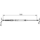 BOSCH Seilzug, Feststellbremse 1 987 482 584