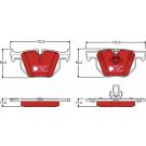 TRW Bremsbelagsatz, Scheibenbremse DTEC COTEC GDB1727DTE