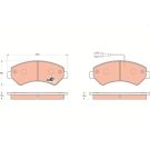 TRW Bremsbelagsatz, Scheibenbremse COTEC GDB1703