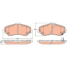Bremsbelagsatz, Scheibenbremse GDB4605 Bremsbelagsatz, Scheibenbremse GDB4605
