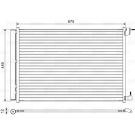 VALEO 814468 Klimakondensator mit Trockner, Aluminium, 449mm VALEO 814468 Klimakondensator mit Trockner, Aluminium, 449mm