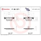 Brembo Bremsbelagsatz, Scheibenbremse PRIME LINE P 06 071
