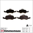 Zimmermann Bremsbelagsatz, Scheibenbremse 25829.165.1