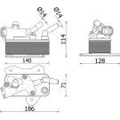 Mahle Ölkühler, Automatikgetriebe BEHR Premium Line CLC 225 000P