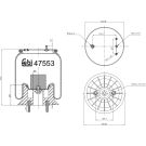 FEBI BILSTEIN 47553 Federbalg, Luftfederung FEBI BILSTEIN 47553 Federbalg, Luftfederung