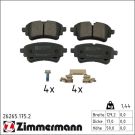 Zimmermann Bremsbelagsatz, Scheibenbremse 26265.175.2