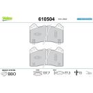 Bremsbelagsatz, Scheibenbremse 610504