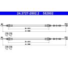Seilzug, Feststellbremse 24.3727-2802.2 Seilzug, Feststellbremse 24.3727-2802.2