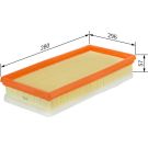 BOSCH F 026 400 103 Luftfilter