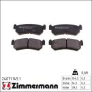 Zimmermann Bremsbelagsatz, Scheibenbremse 24071.145.1