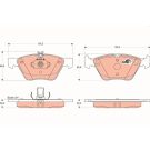 TRW Bremsbelagsatz, Scheibenbremse COTEC GDB1215