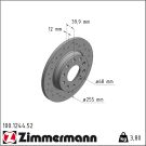 Bremsscheibe 100.1244.52 Bremsscheibe 100.1244.52
