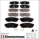Zimmermann Bremsbelagsatz, Scheibenbremse 22434.145.1