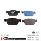 Zimmermann Bremsbelagsatz, Scheibenbremse 22317.185.1 Zimmermann Bremsbelagsatz, Scheibenbremse 22317.185.1