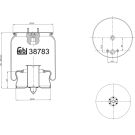 FEBI BILSTEIN 38783 Federbalg, Luftfederung FEBI BILSTEIN 38783 Federbalg, Luftfederung