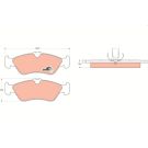 TRW Bremsbelagsatz, Scheibenbremse COTEC GDB1263