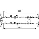 BOSCH Seilzug, Feststellbremse 1 987 482 709
