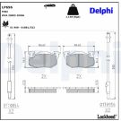 Delphi Bremsbelagsatz, Scheibenbremse LP696